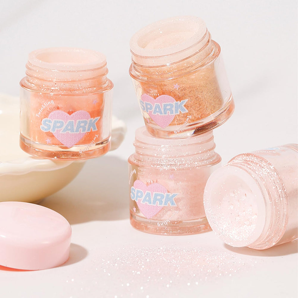 Okerker Crystal Glitter Packaging Closeup mirrors cruelty-free formula.