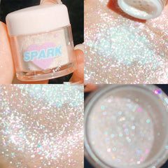 Okerker Loose Glitter Eyeshadow Powder with dispense cap for controlled application.