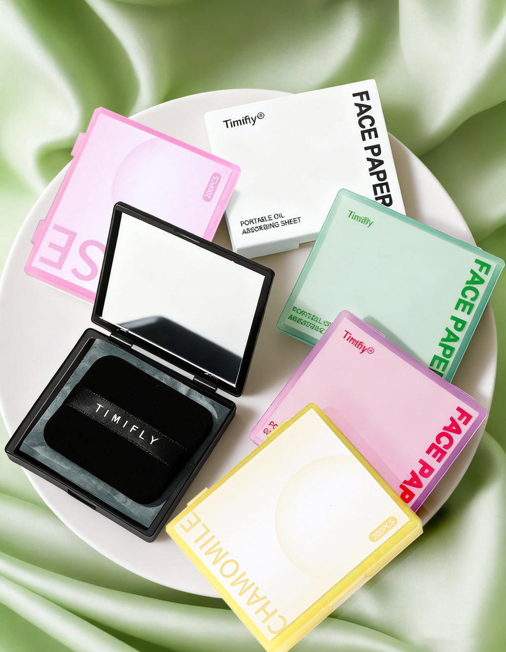 Okerker oil-blotting paper fits in pockets for quick shine checks anywhere.