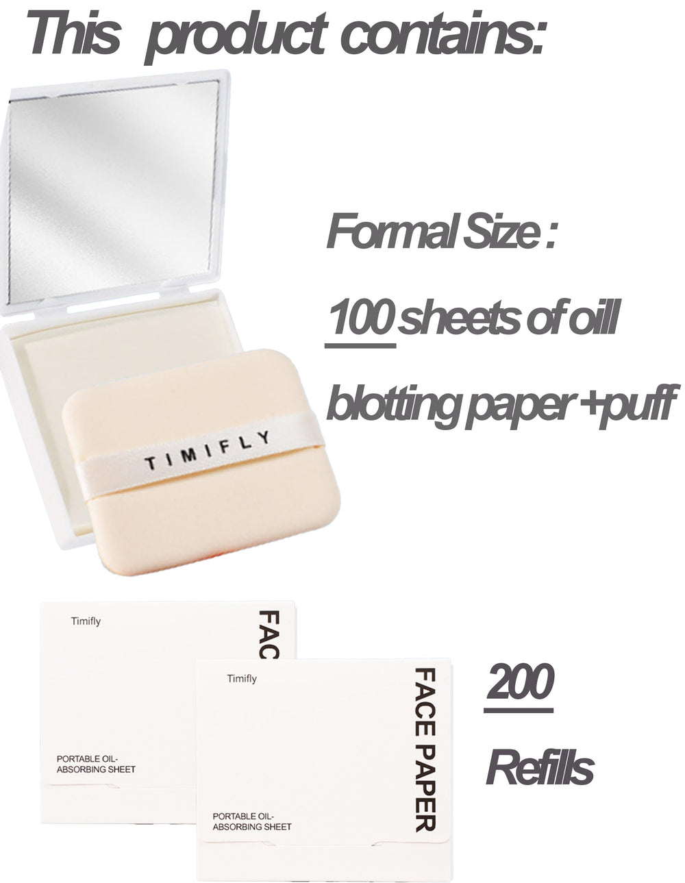 Okerker sheet close-up absorbs excess oil quickly for a natural-looking matte complexion.