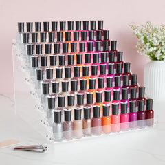 Okuna Outpost 96-bottle organizer top view highlights high-capacity storage