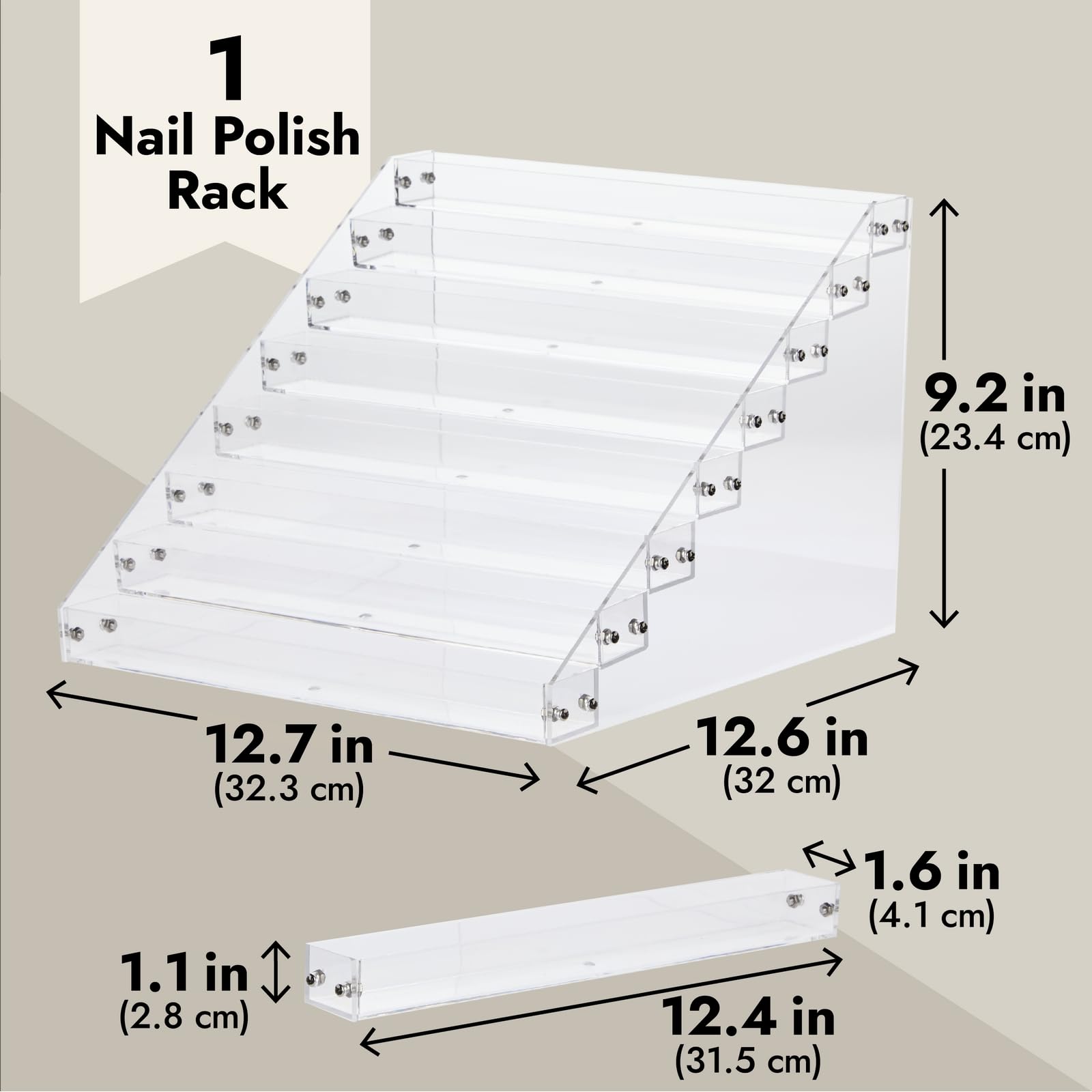 Okuna Outpost clear acrylic material shows colors with durable, easy-clean design