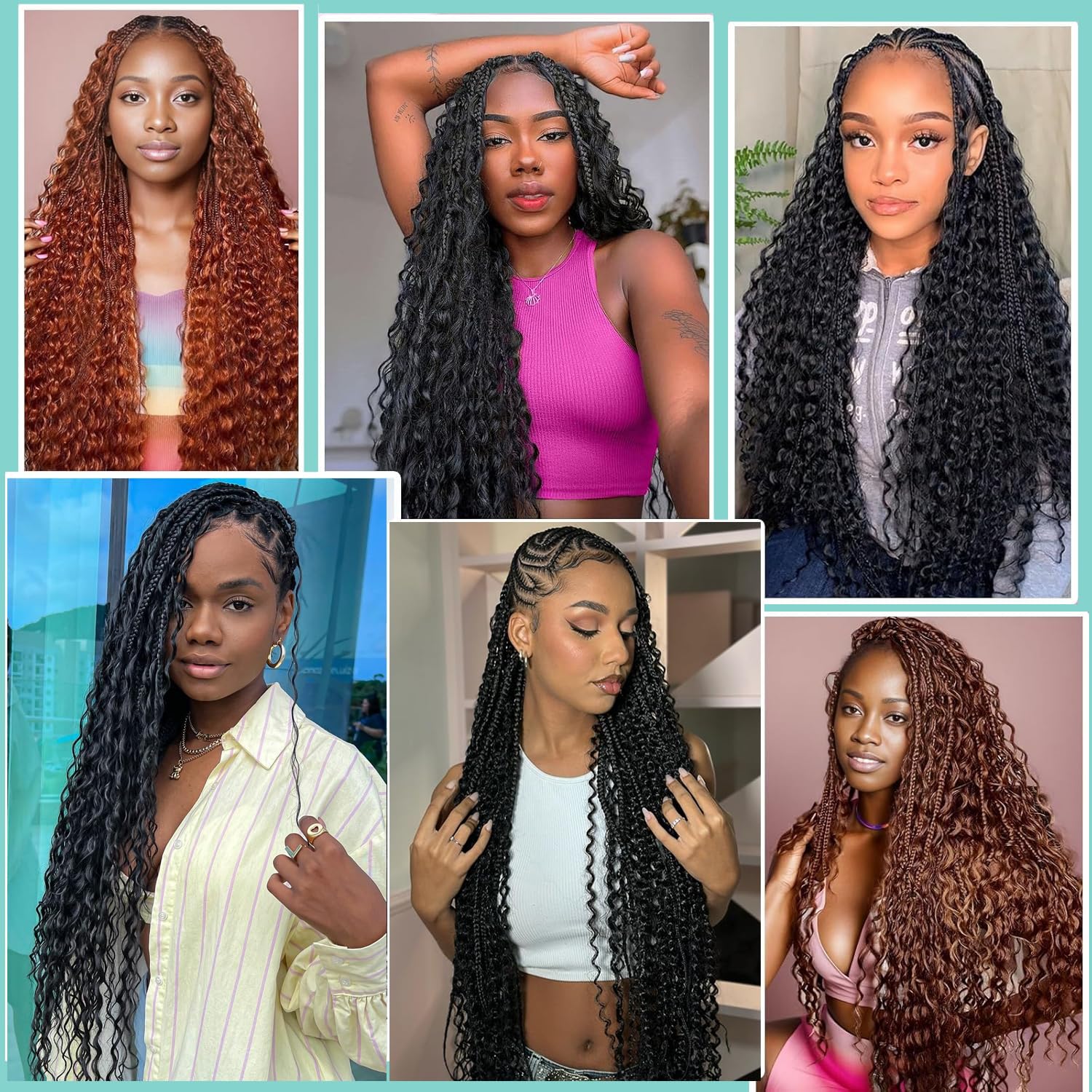 OKVOKV black color variant braiding hair for versatile styling