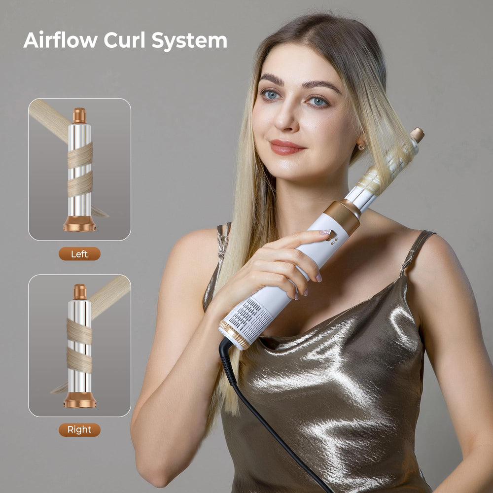 OKWRAP 3-temperature settings for hair-type tailored styling.