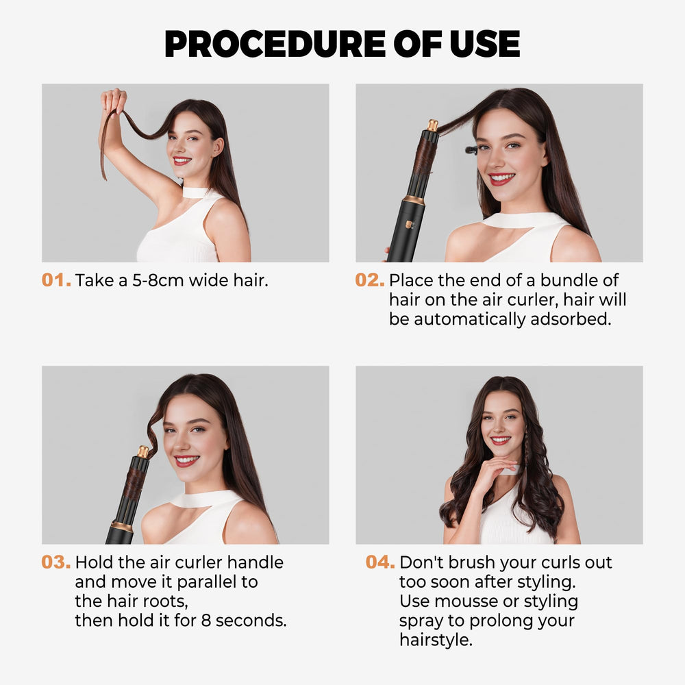OKWRAP auto-wrap air curler 2-pack demonstrates quick curling and natural volume