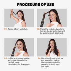 OKWRAP auto-wrap air curler 2-pack demonstrates quick curling and natural volume