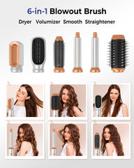 OKWRAP left-right hot air curlers for customizable curling directions.