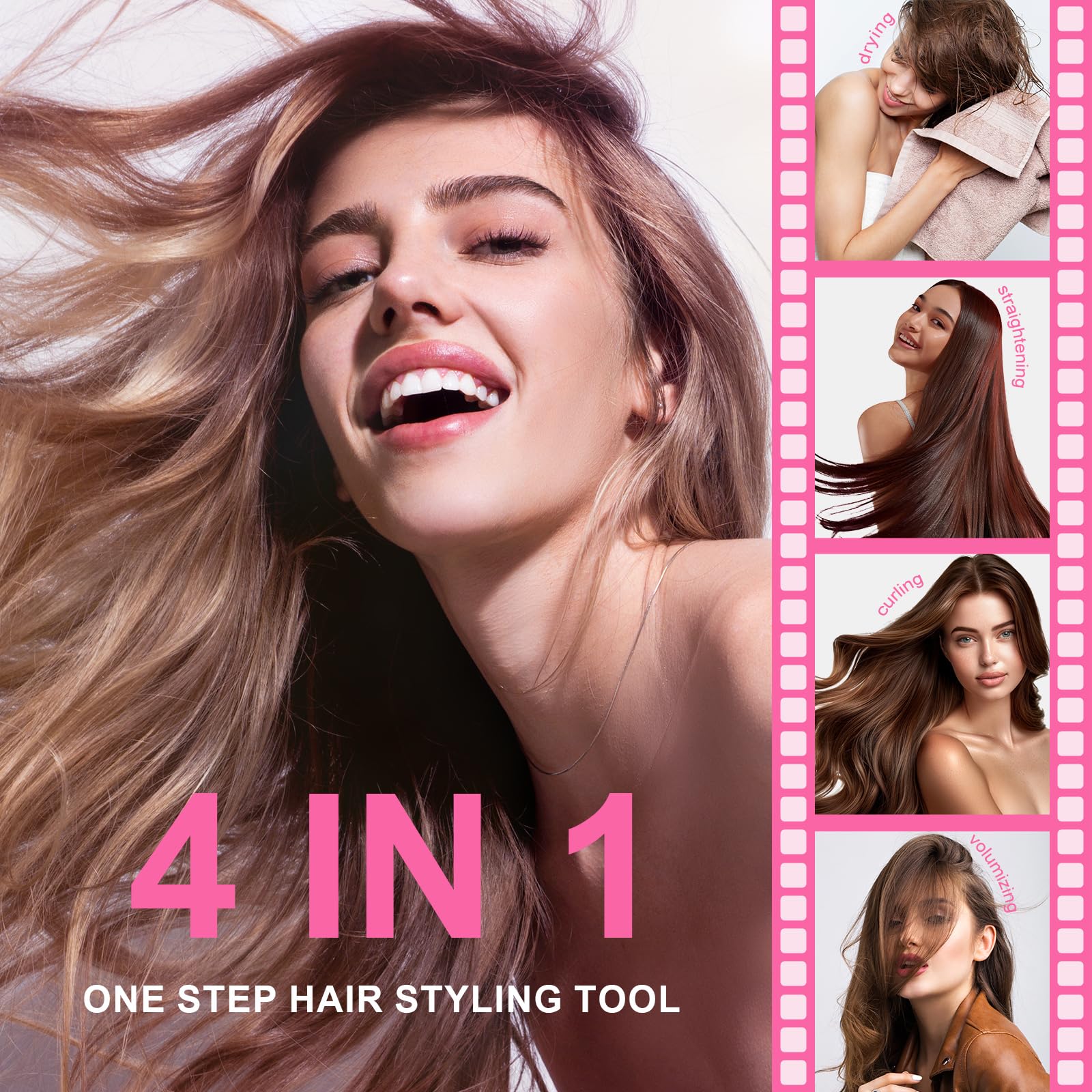 Olaermoso 2-inch oval barrel close-up for smooth, salon-like finishes.