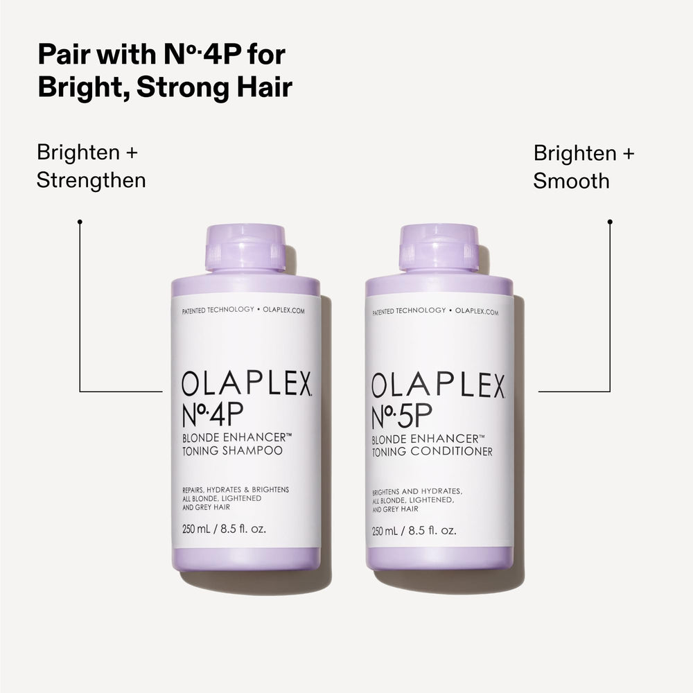 Olaplex N°5P detailed ingredients label featuring violet toning agents.
