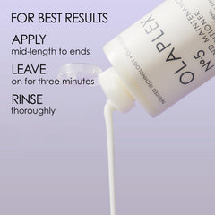 Olaplex Nº.5 bottle dispensing shows easy application and hydration