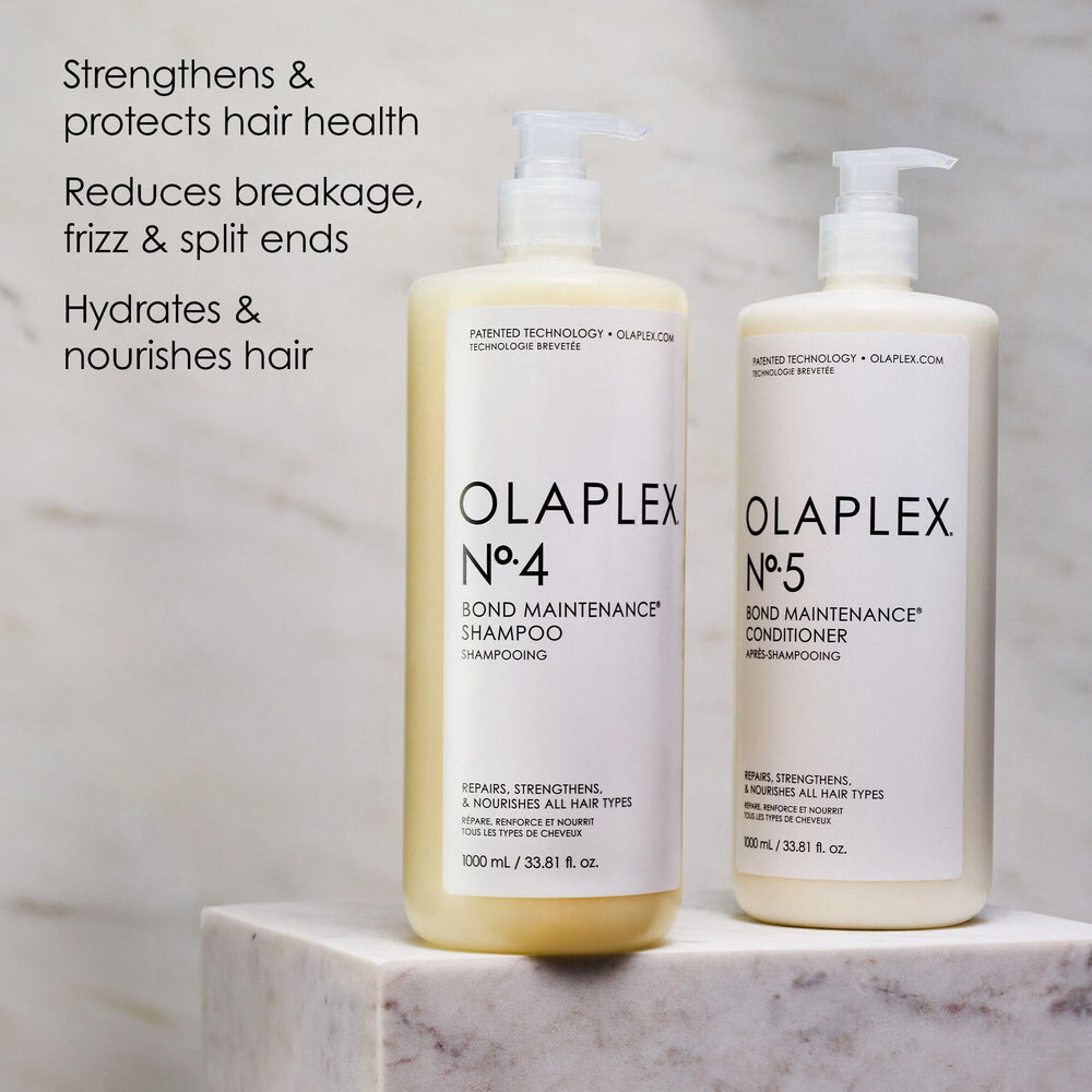 Olaplex Nº.5 with shampoo set demonstrates system-based conditioning benefits