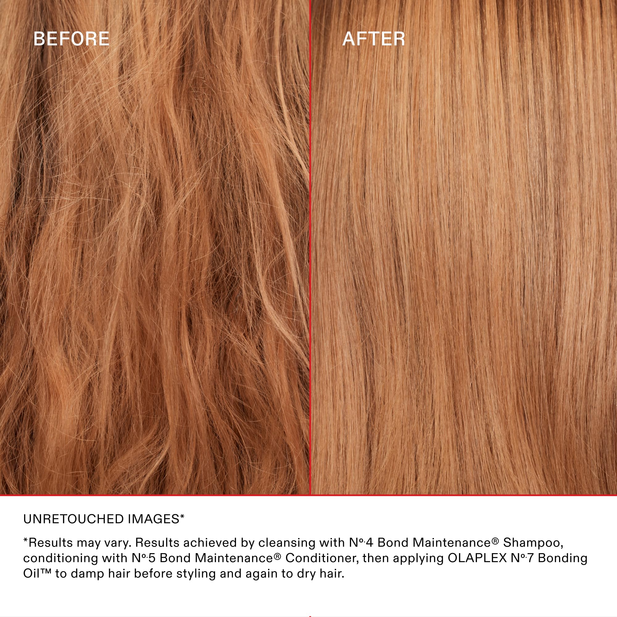 Graphic highlighting 450°F/232°C heat protection from Olaplex No.6 and No.7.