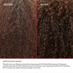 No.7 Bonding Oil being applied for radiant shine and softness on hair.