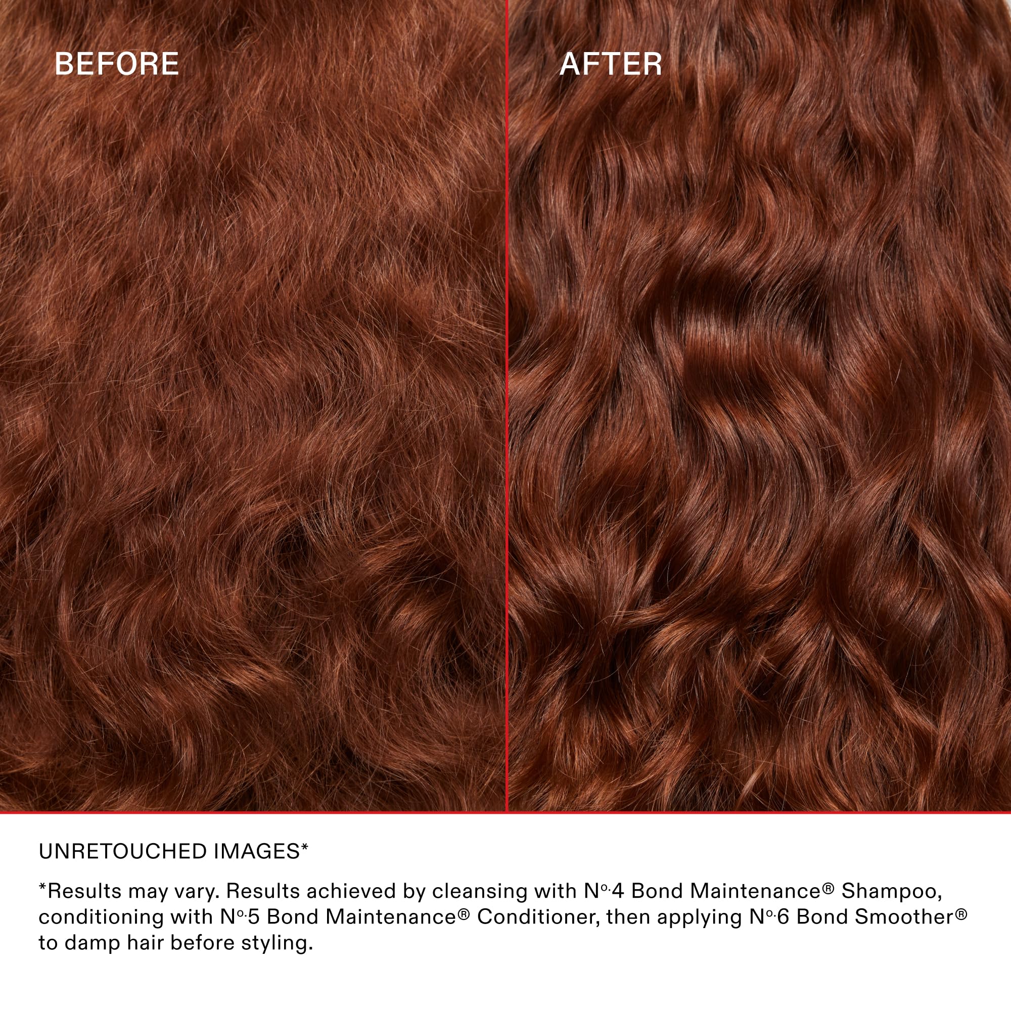 Close-up of glossy hair demonstrating high-shine finish after use.
