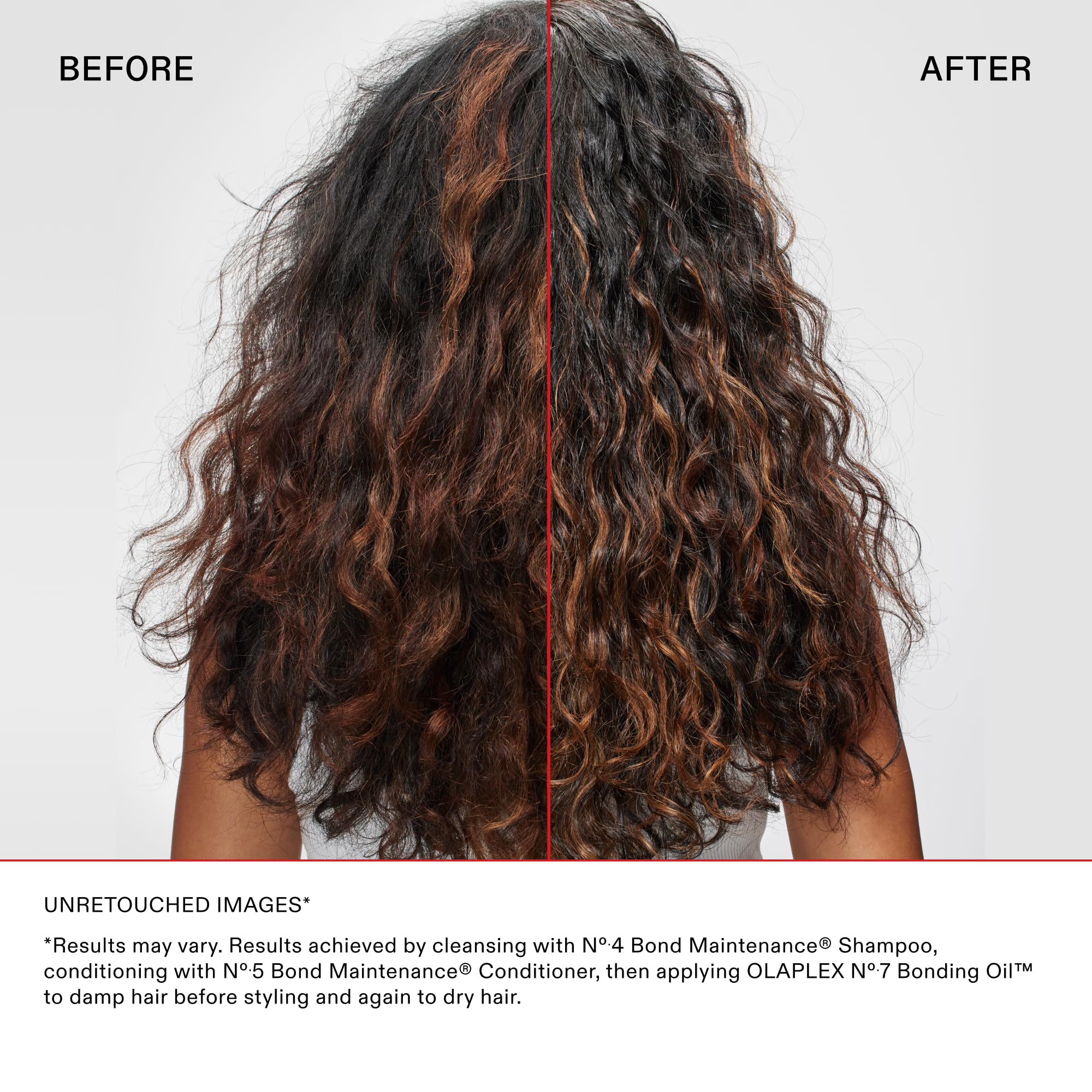 Olaplex Healthy Hair Discovery Set finished look with glossy, soft hair