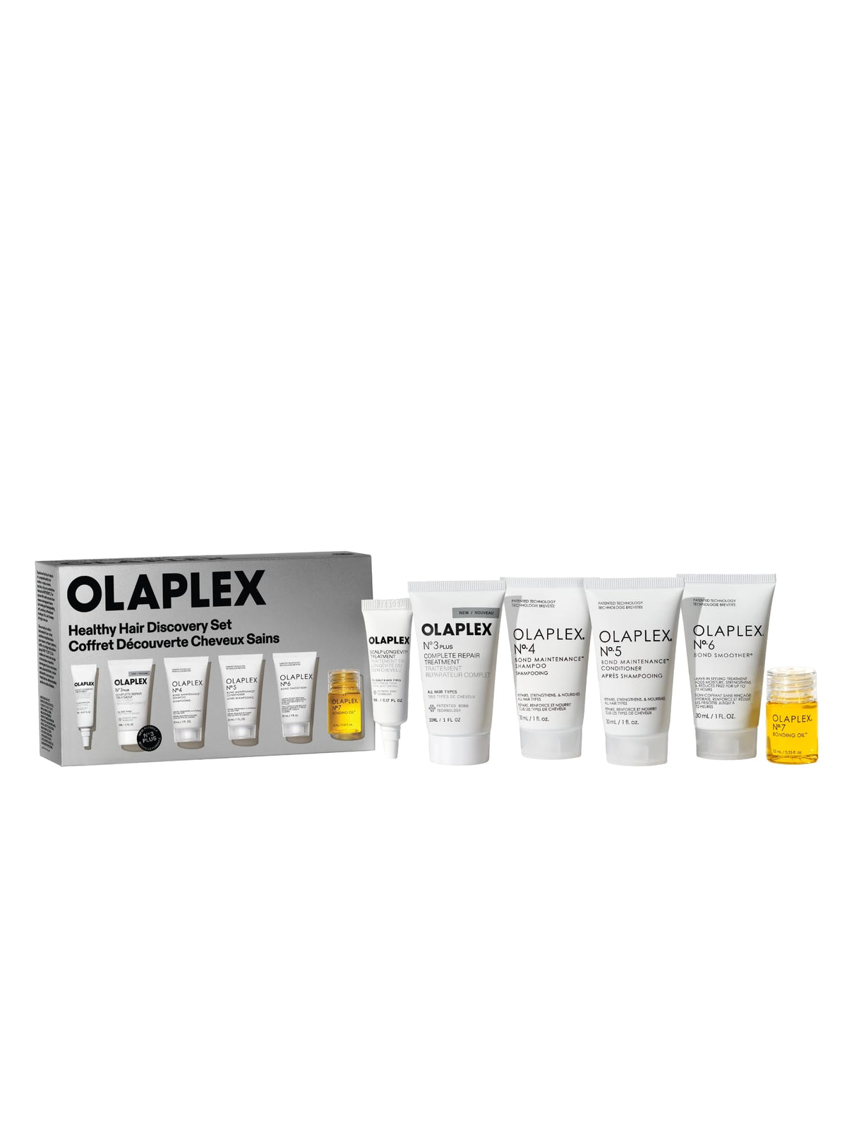 Olaplex N°4 shampoo bottle highlighting strengthening potential for healthier hair