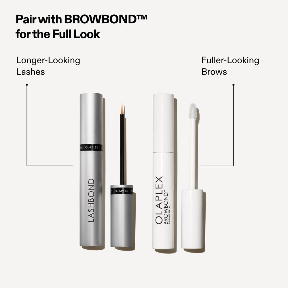 Olaplex Hyaluronic Acid Biotin visual communicates nourishing lash care for hydrated, less brittle lashes.