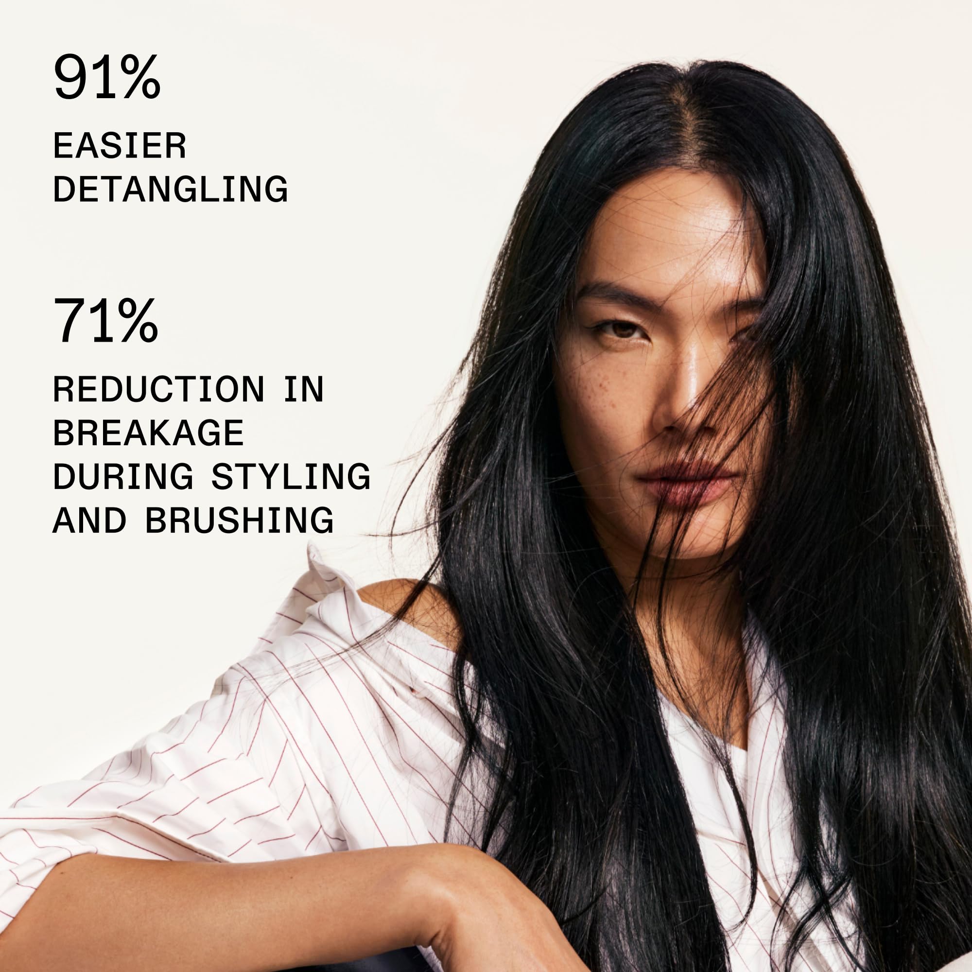 Olaplex N°6 Bond Smoother dispenser demonstrating easy application