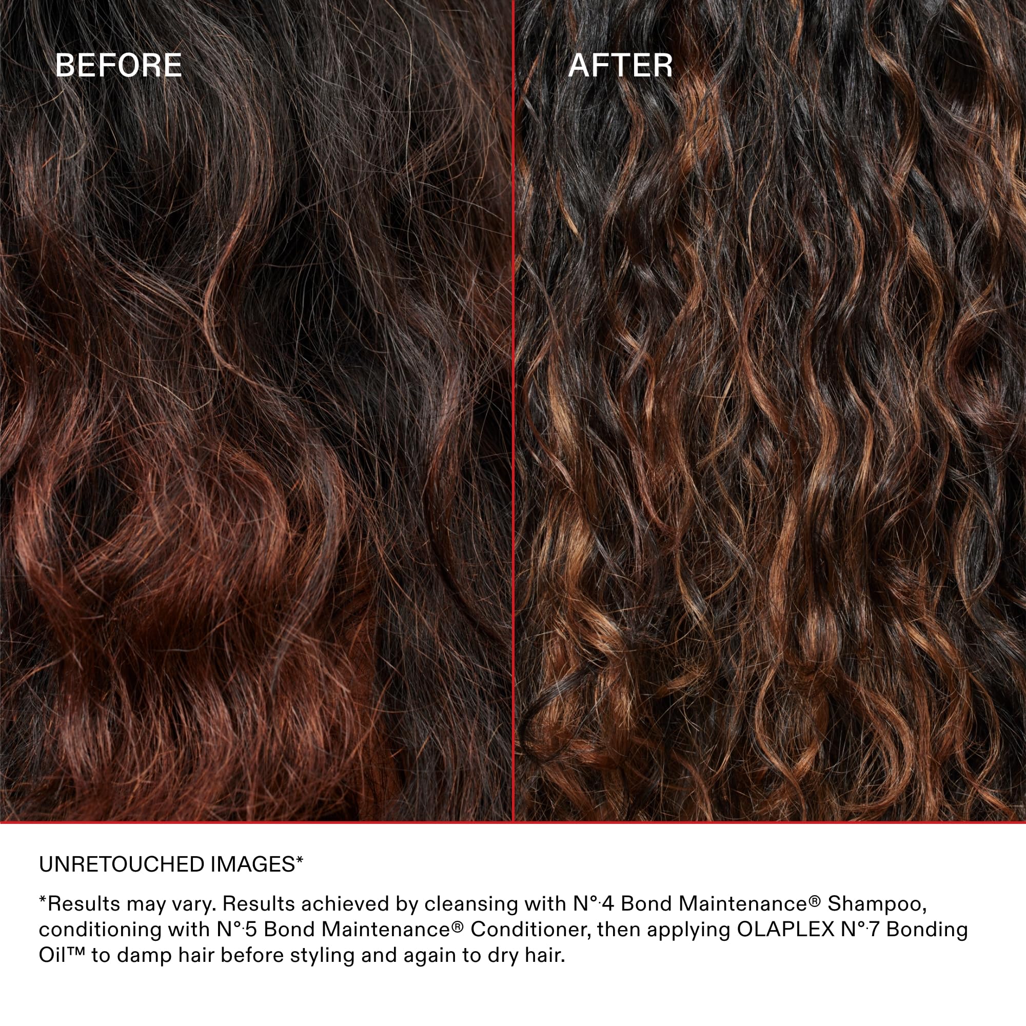 Olaplex No.7 Bonding Oil enhances color vibrancy for treated hair.
