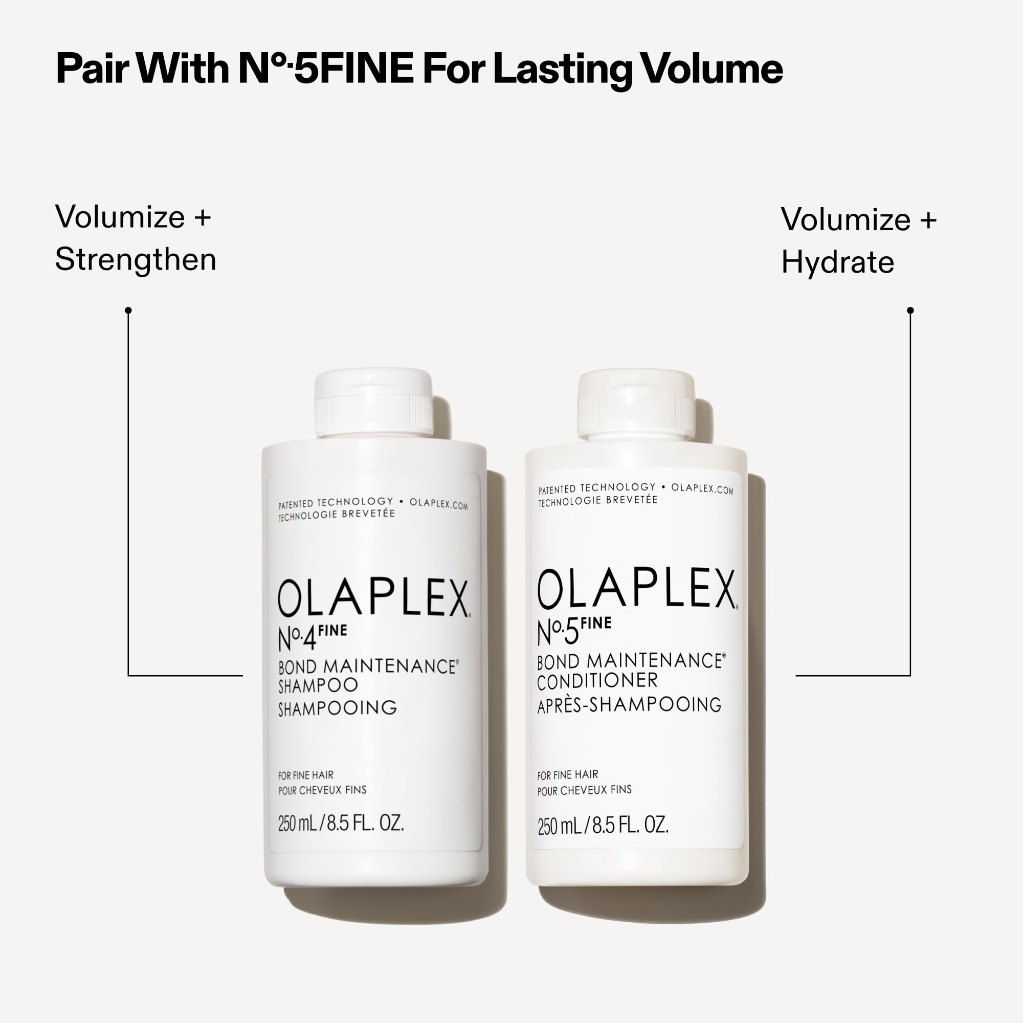 Olaplex No.4 FINE detangling action smooths and reduces snags