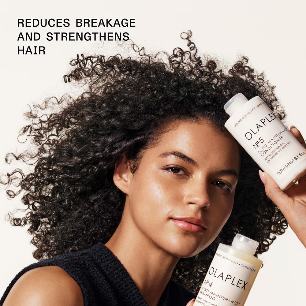 Olaplex No.5 conditioner softness close-up emphasizes hydration.