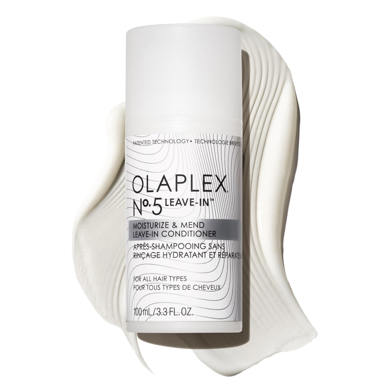 Olaplex No.5 bottle front view shows hydrating leave-in formula for damaged hair