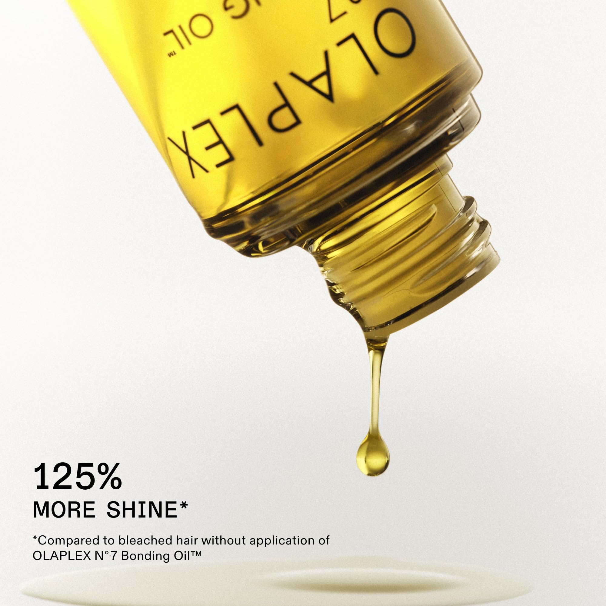 Olaplex No.7 Bonding Oil close-up highlighting shine and protection