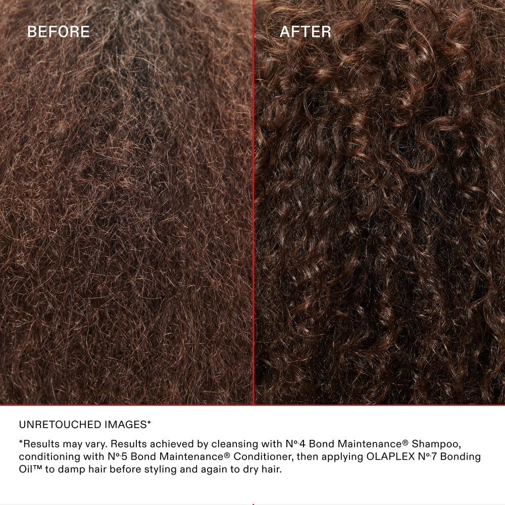 Olaplex No.7 Bonding Oil travel-size bottle adding shine and heat protection