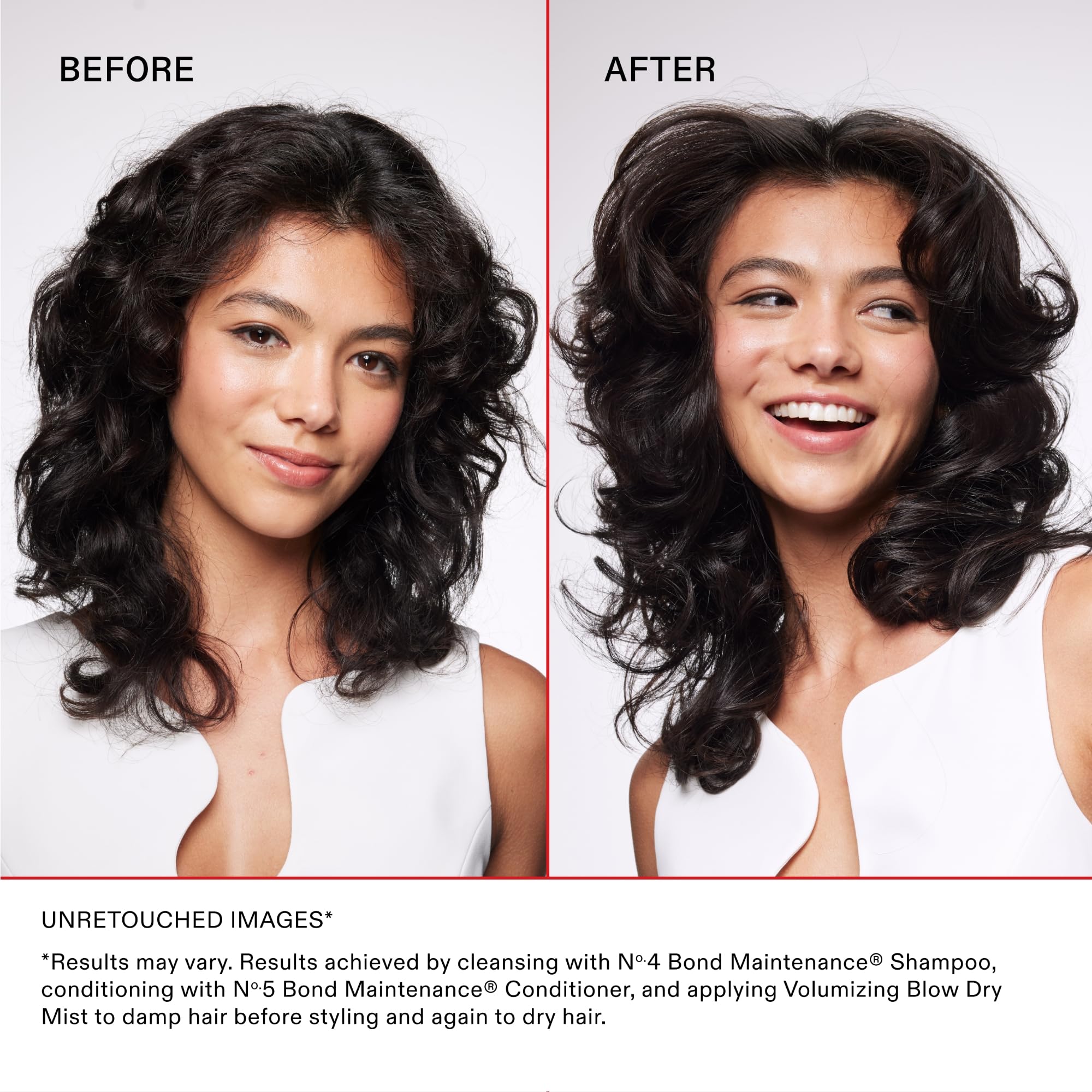 Olaplex Volumizing Blow Dry Mist hair shine and touchable softness.