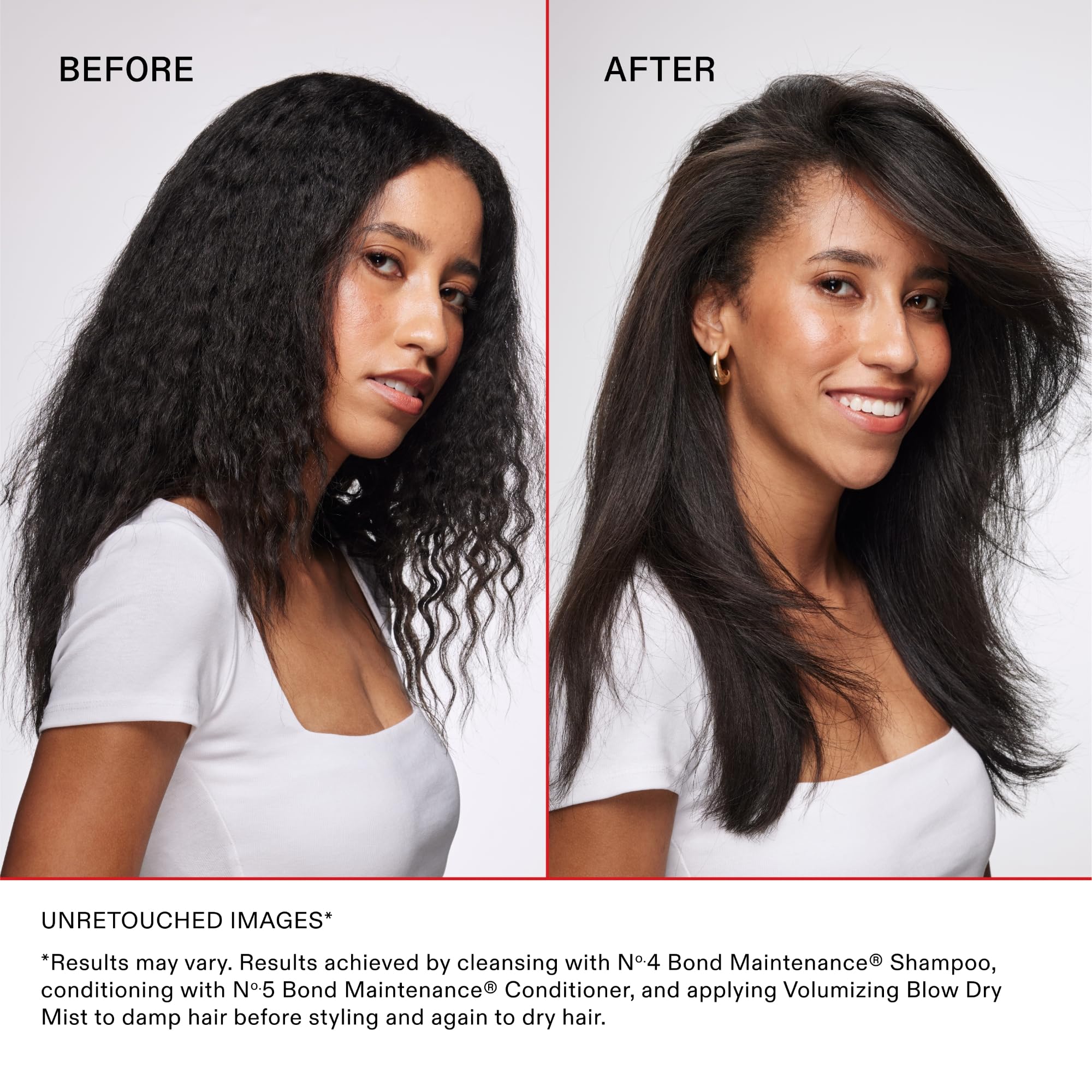 Olaplex Volumizing Blow Dry Mist humidity-resistance helps reduce frizz.