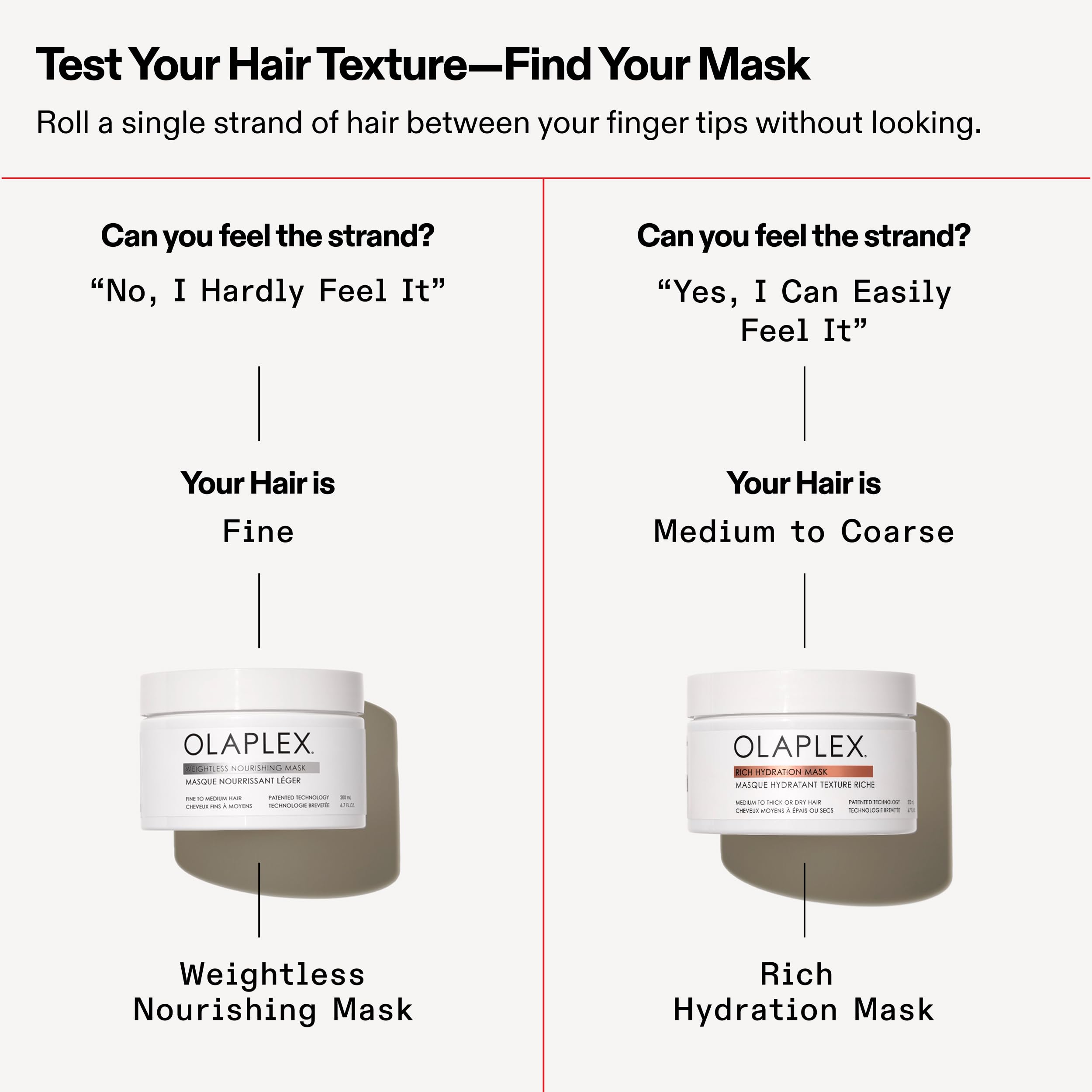 Olaplex Weightless Nourishing Mask application on damp hair ends