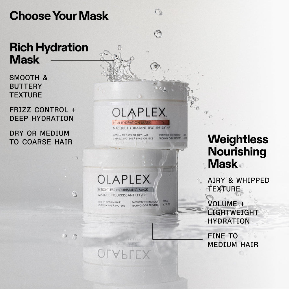 Olaplex Weightless Nourishing Mask shine on bleached hair