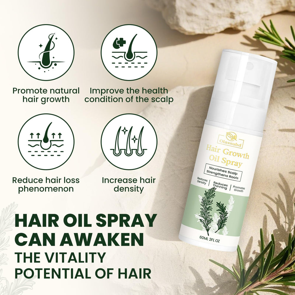 Olassubd spray bottle with pump enables precise daily application to the scalp.