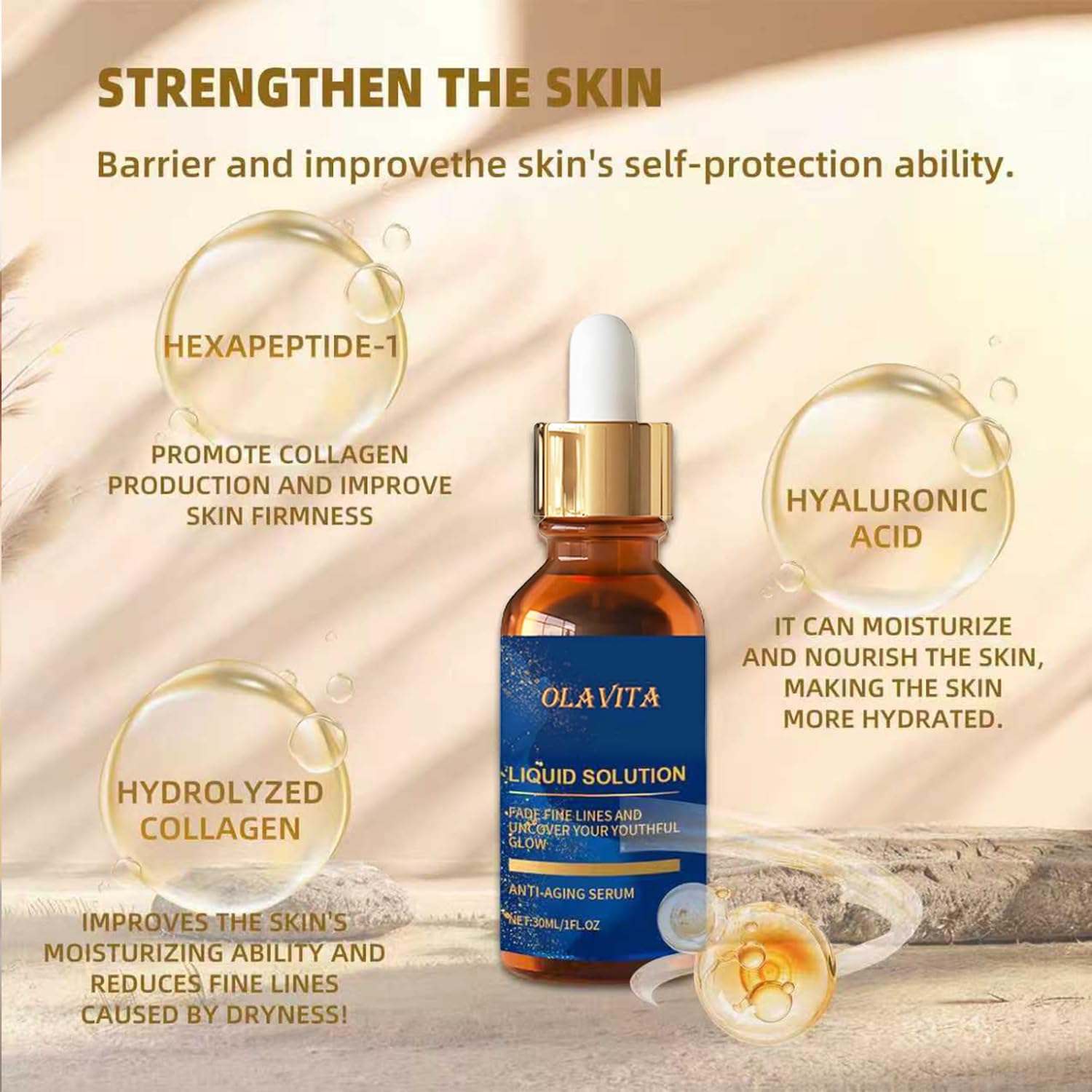 OLAVITA serum application routine in daily skincare practice