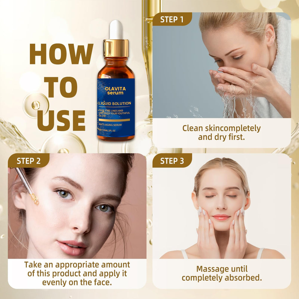 Olavita Serum suitable for all skin types including sensitive skin, gentle and safe