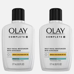 OLAY Complete Daily Moisturizer SPF40 pump shows easy one-step skincare