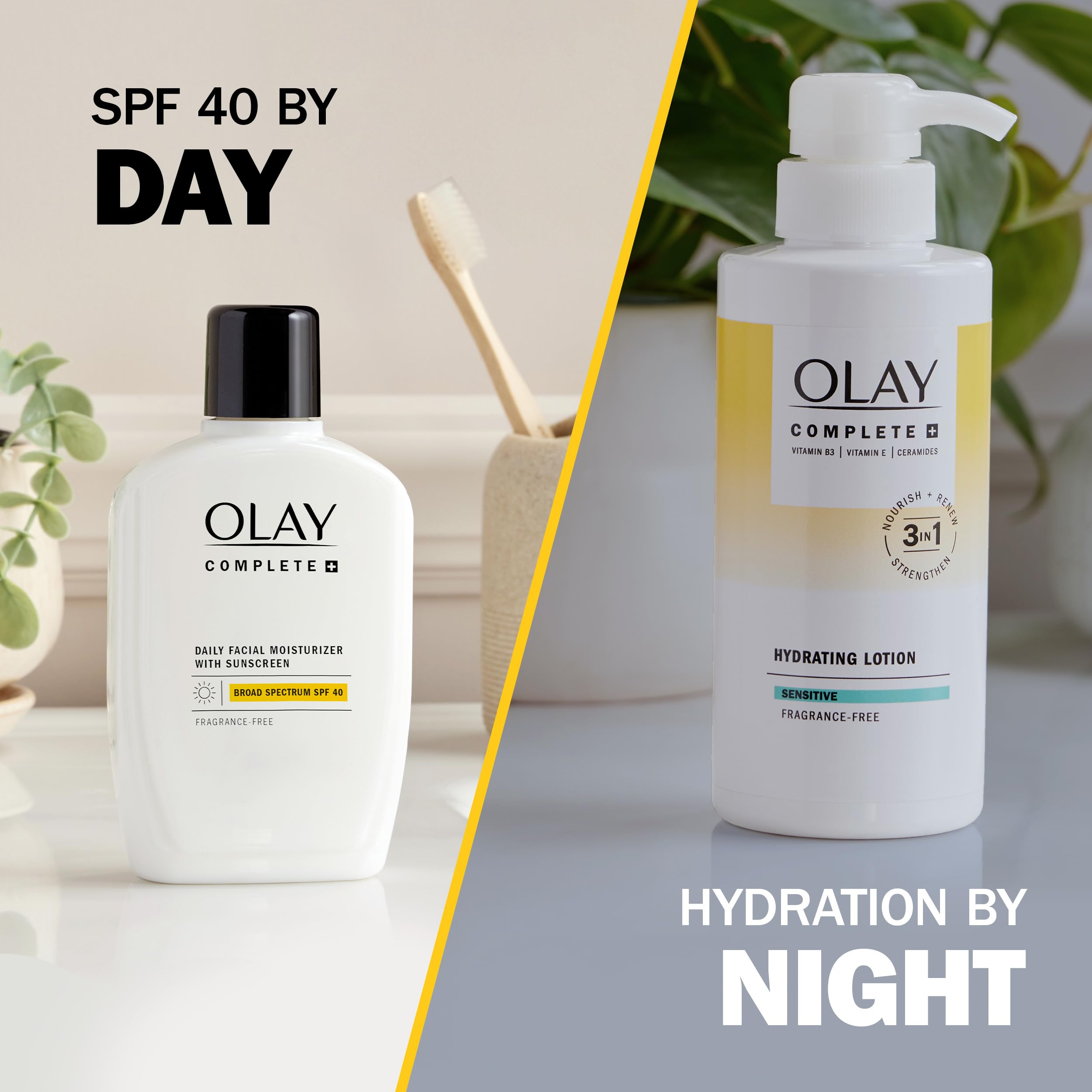 Olay Complete+ uso diario en rostro y cuello