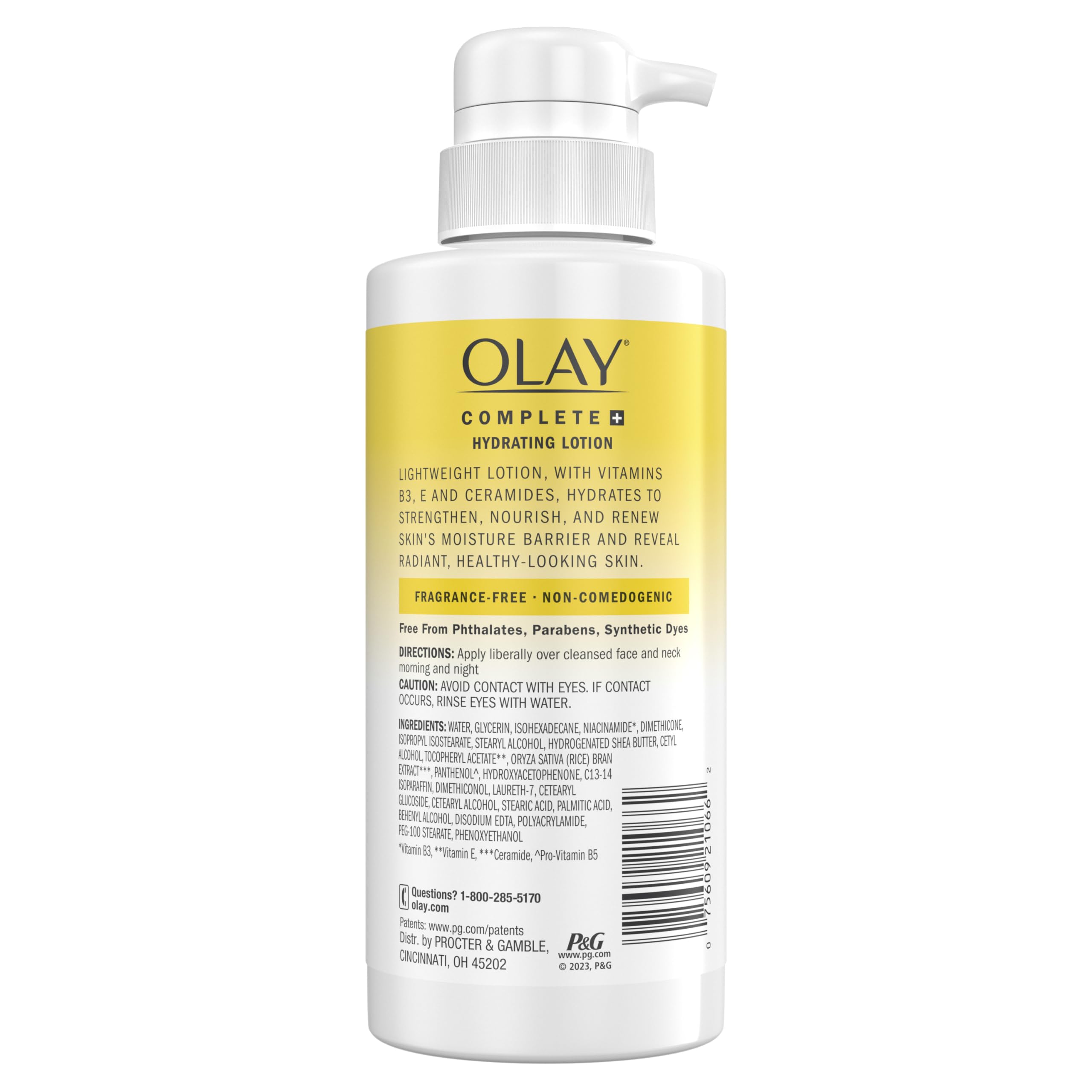 Olay Complete+ sin ftalatos, parabenos y colorantes sintéticos