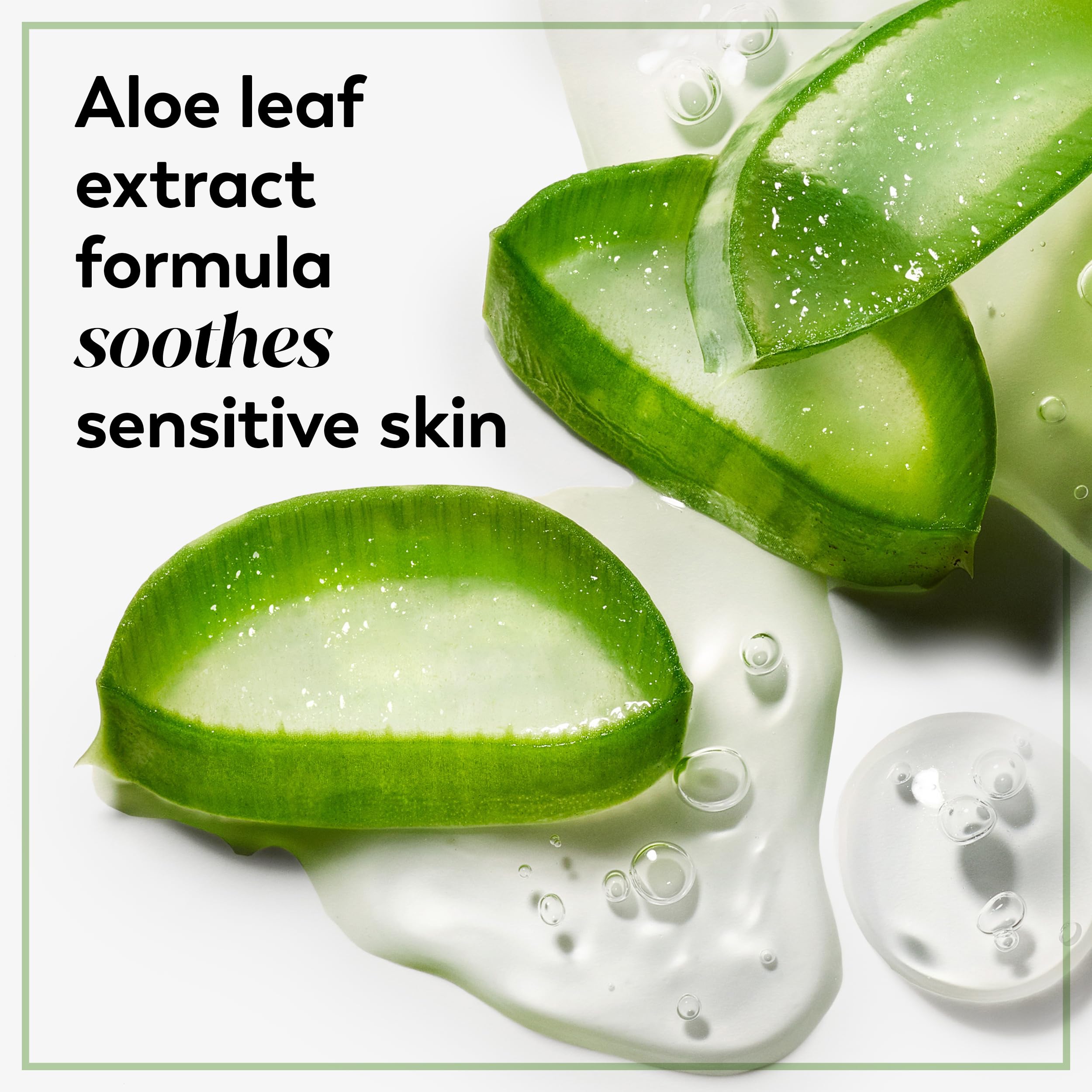 Olay Daily Facials Aloe Leaf Extract provides soothing hydration.