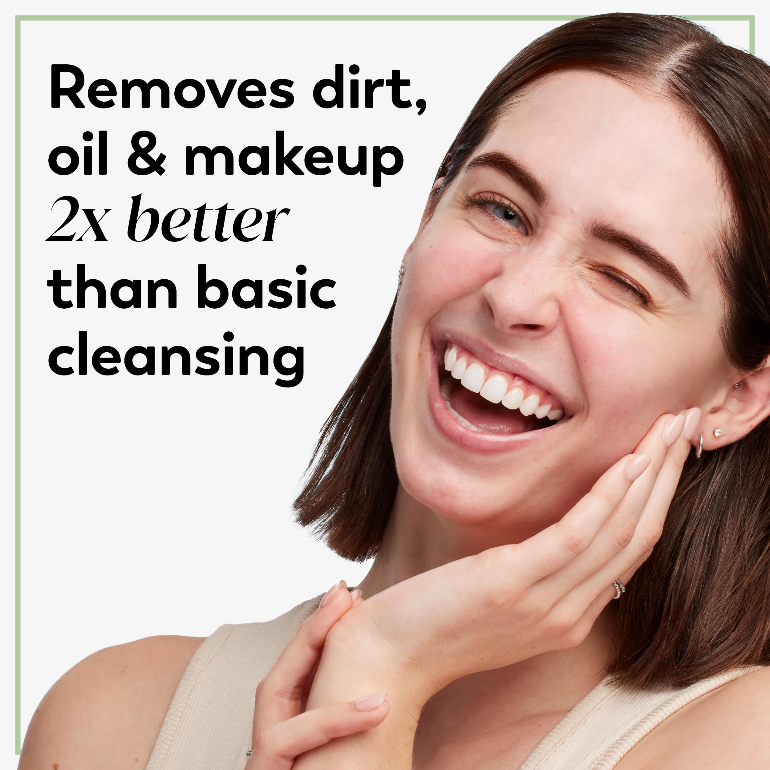 Olay Daily Facials water-activated cloth demonstrates on-the-go cleansing.