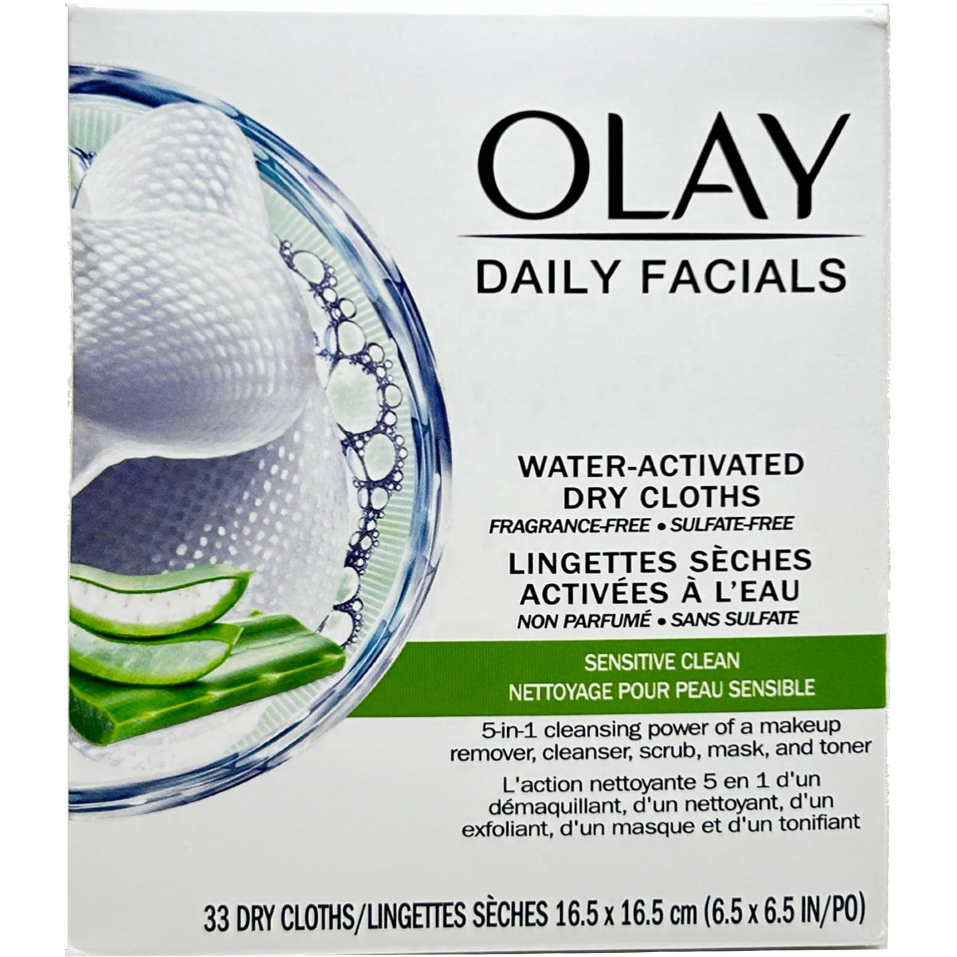 OLAY Daily Gentle Clean cloths come in travel-friendly packaging for on-the-go cleansing.