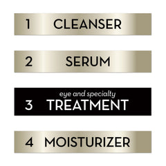 OLAY Eye Treatment Roller applied under the eye demonstrating depuffing action.