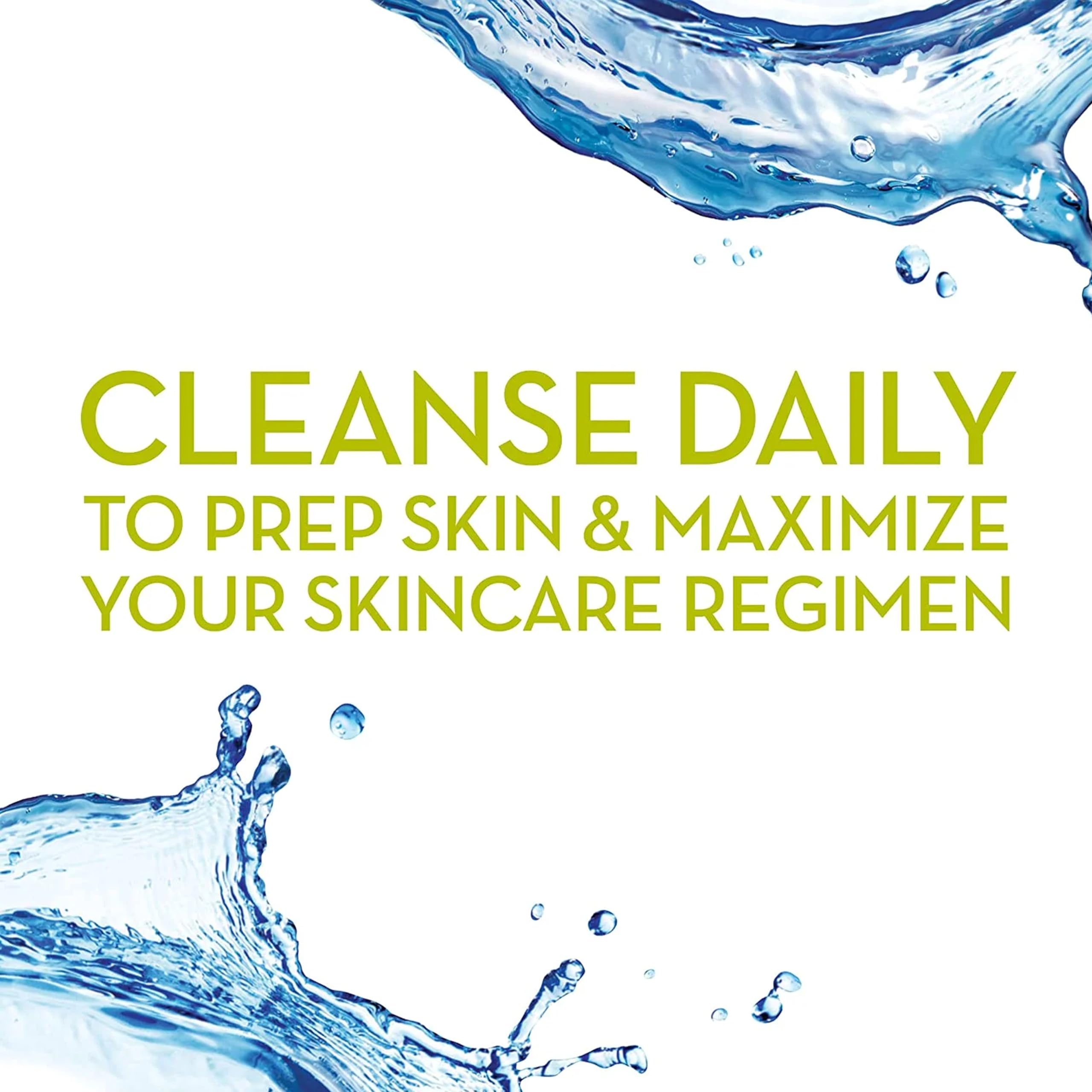 Olay Oil Minimizing Toner on a cotton pad during cleansing routine for balanced skin.