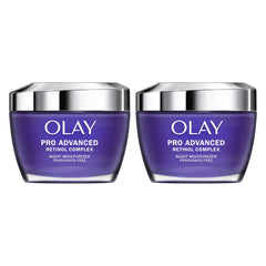 Olay Pro Advanced Retinol Complex Night Moisturizer smooths texture and supports overnight hydration.