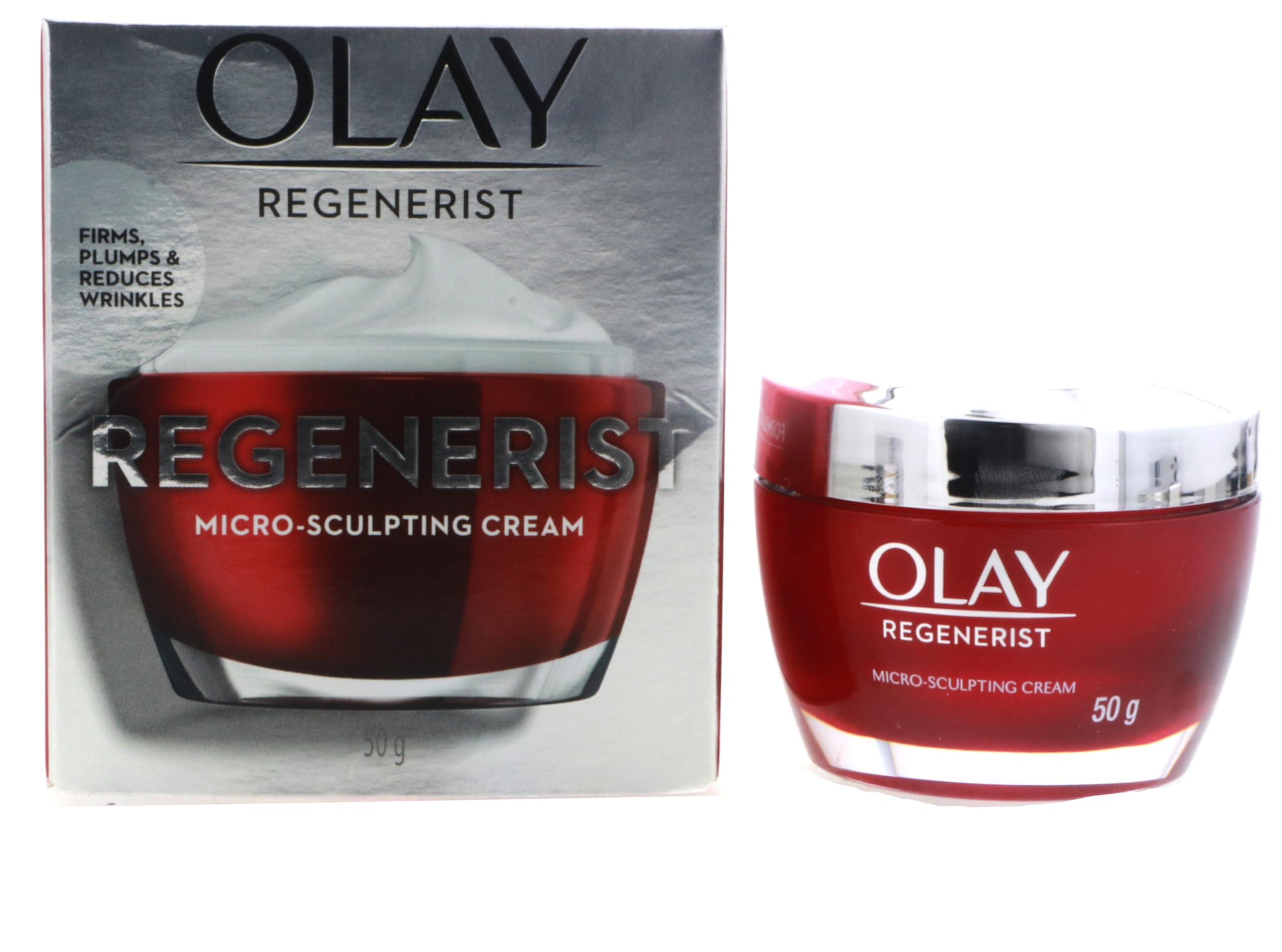OLAY Regenerist cream texture on fingertip for quick hydration