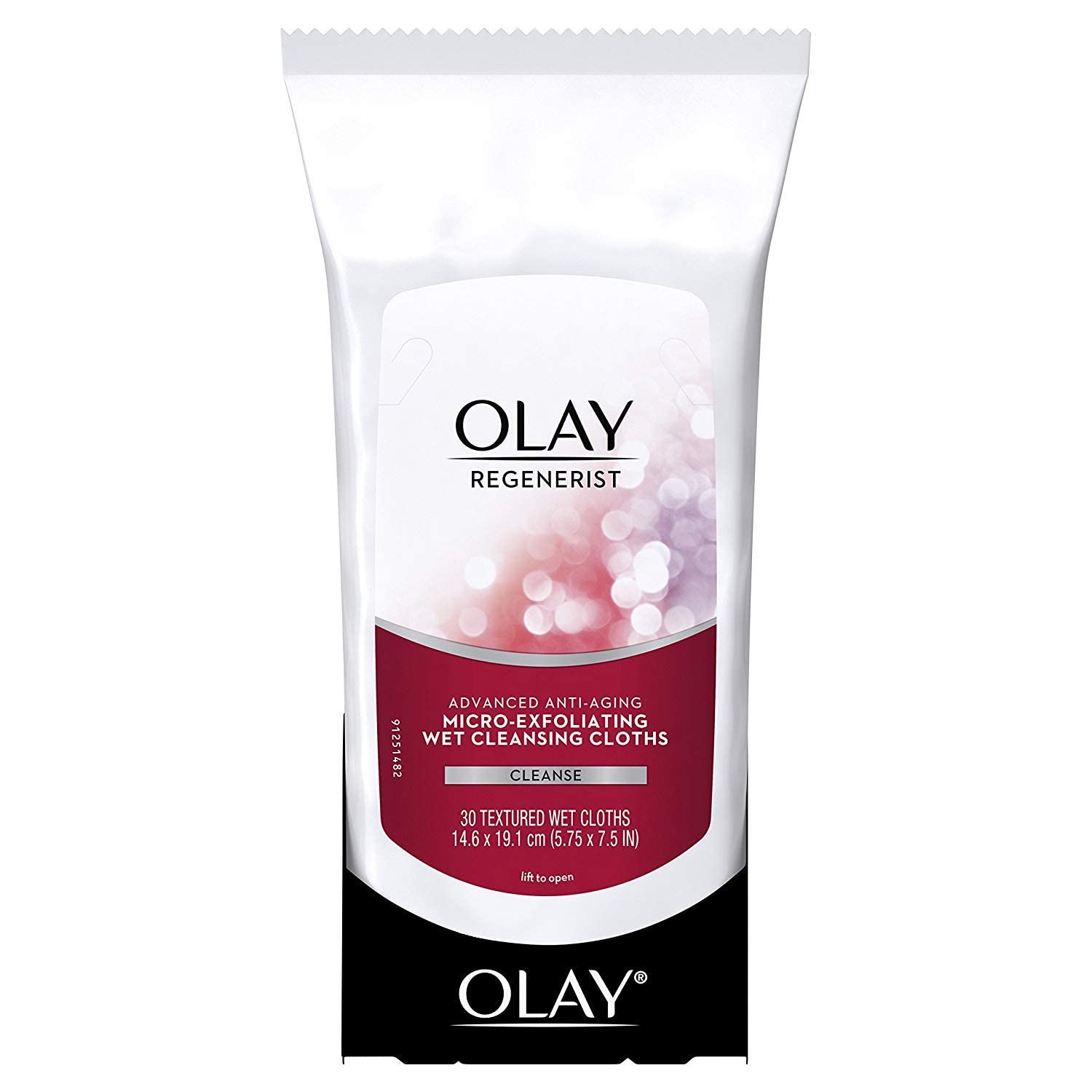 OLAY Regenerist cloths in gym bag for post-workout cleansing