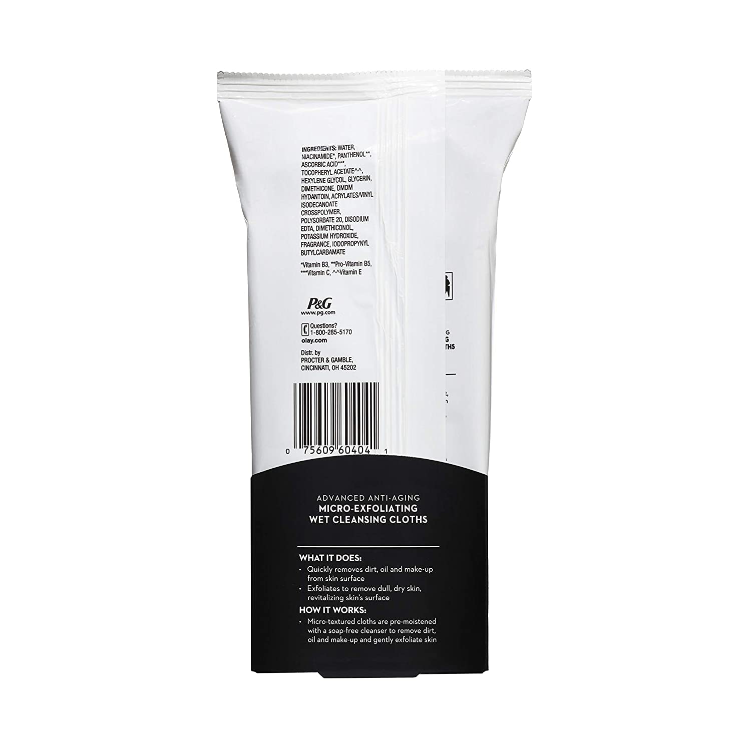 OLAY Regenerist cloths visual showing skin surface renewal concept