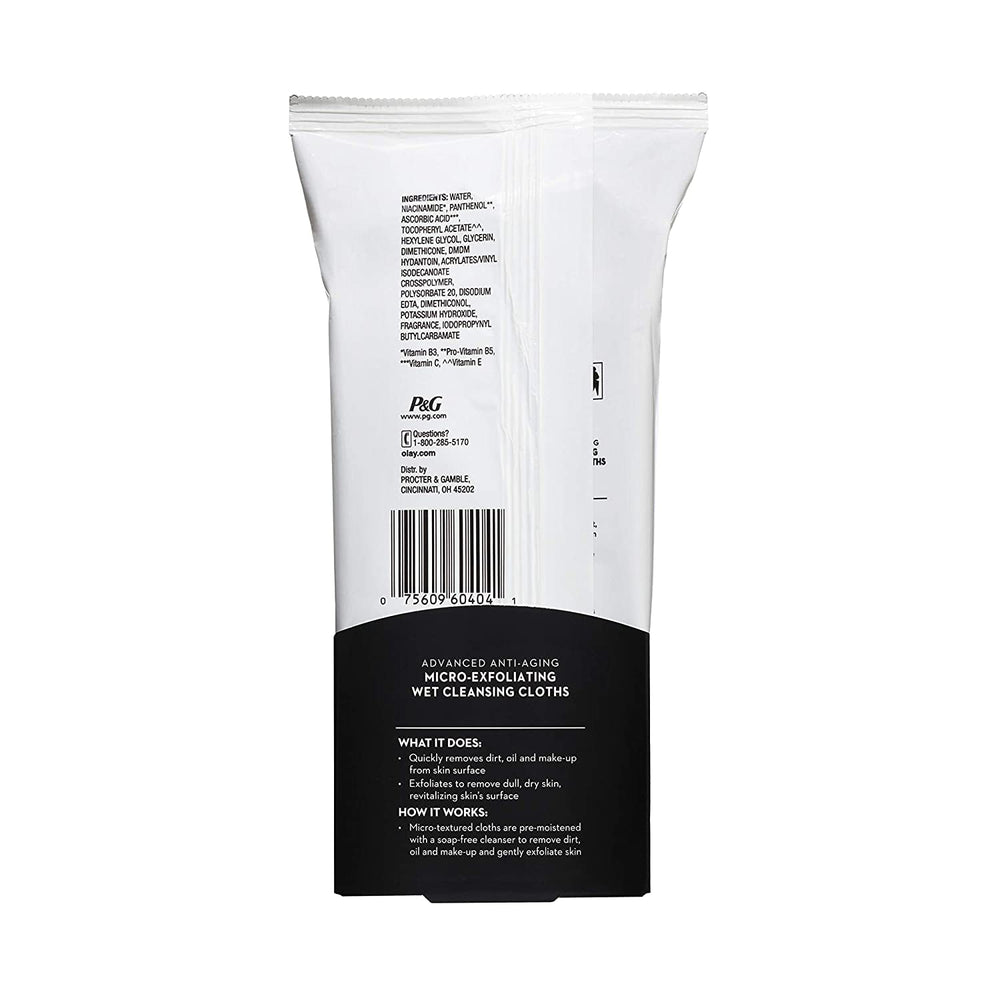 OLAY Regenerist cloths visual showing skin surface renewal concept