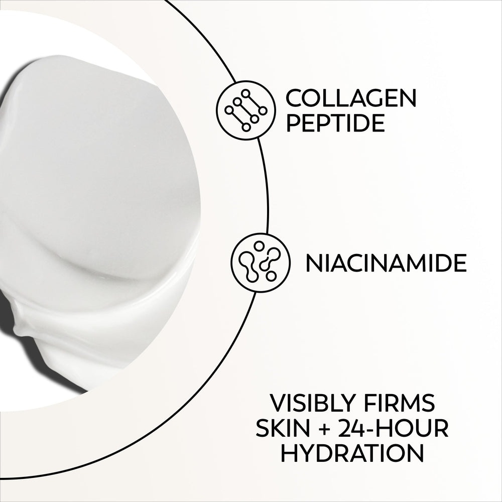 Olay Regenerist Collagen Peptide 24 eye cream 24-hour hydration surrounds the eye area.