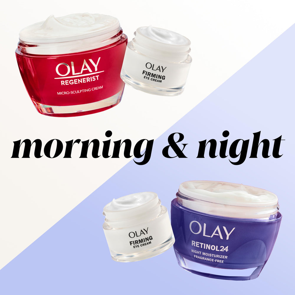 Olay Regenerist Collagen Peptide 24 eye cream fragrance-free formula suits sensitive skin.